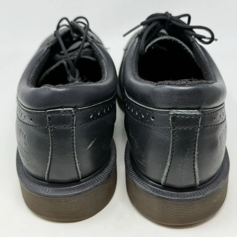 Dr. Martens Industrial Steel Toe Shoe Mens 11 Black Leather Wingtip England Made
